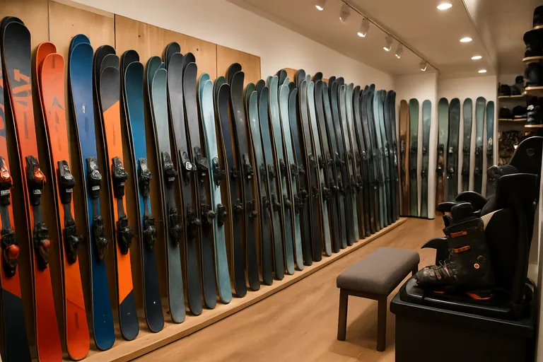 Assortiment van een skiwinkel in utrecht